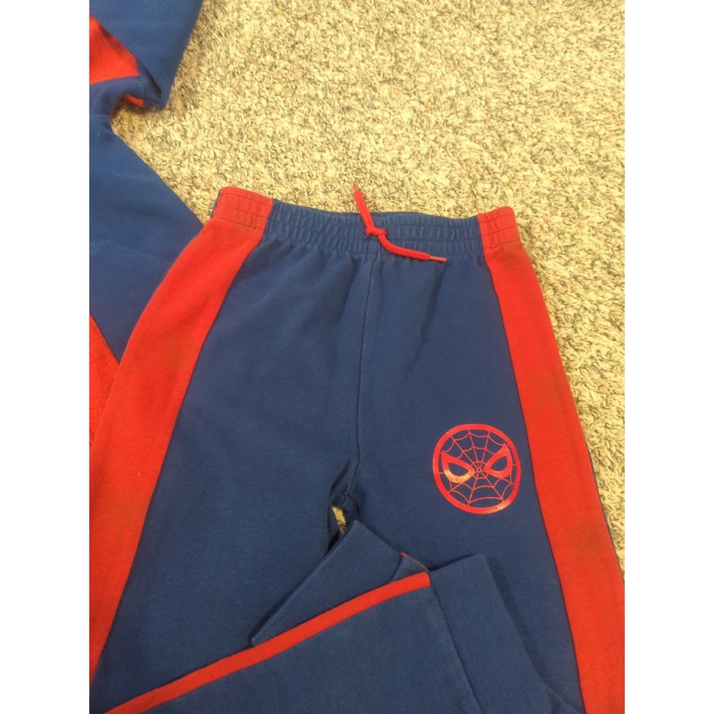 Marvel Spiderman 2 Piece Set, Zip Up Hoodie and Joggers Kids Sz 7/8 - Picture 5 of 9